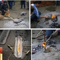 Fig. 5 - Solarolo (RA). Tools and features for smelting bronze