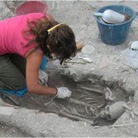 Fig. 5 Digging up bones