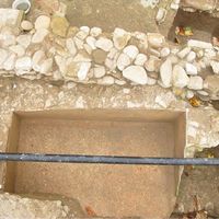 Fig. 5. Washing tub covered in hydraulic opus signinum.