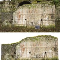 Fig. 4. Photographic and photometric documentation: calibration and orthorectified images