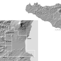 Fig. 1. Sicily, the study area